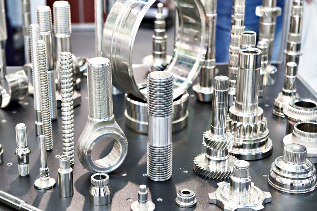 Samples of metal working parts
 stainless steel